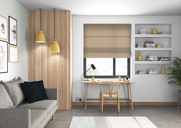 Devonshire, Biscuit - Twist&Fit Roman Blind - Image 5